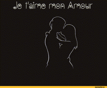 Gif animé je t'aime mon amour baisers